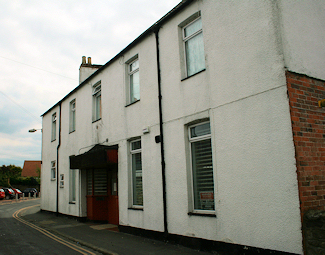 Photograph of Hornsea Drill Hall Front Elevation Oblique View